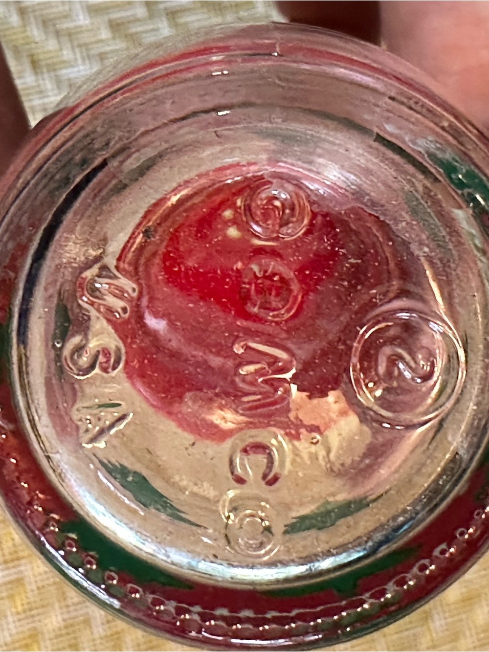 Red Holiday Glass Coffee/Condiment Server Set with Tree Motif - Picture 15 of 15